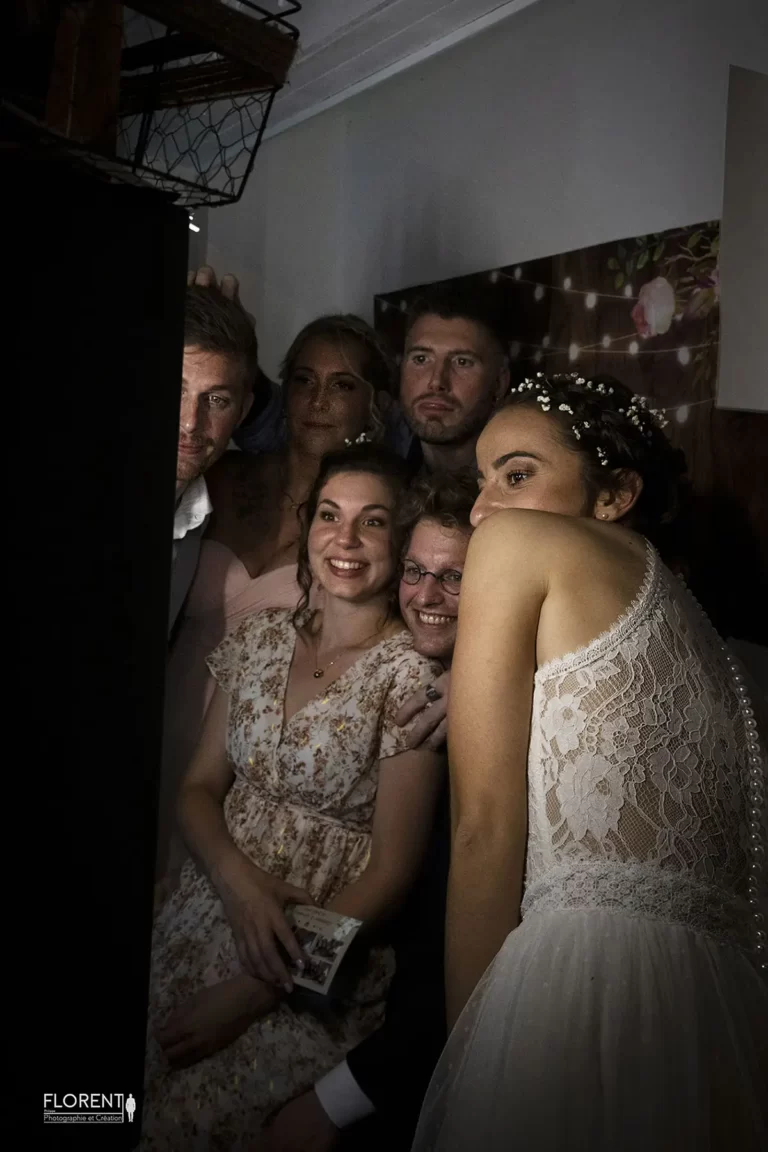 autoportrait delirant les mariés avec photobooth florent fanie photographe boulogne sur mer lille le touquet paris saint omer