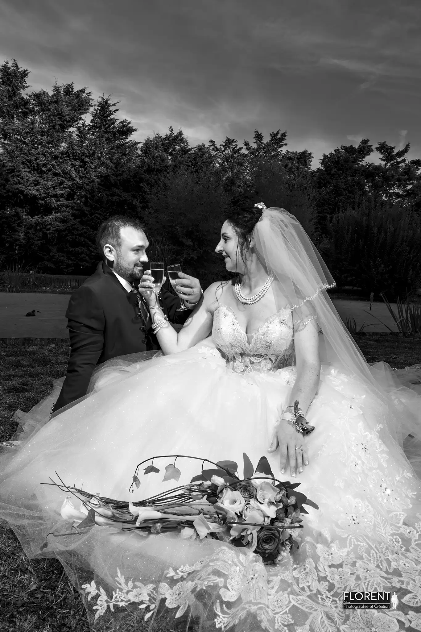 photo mariage etaples lille parc etang romantiques champagne florent studio photographe lille le touquet paris saint omer etaples