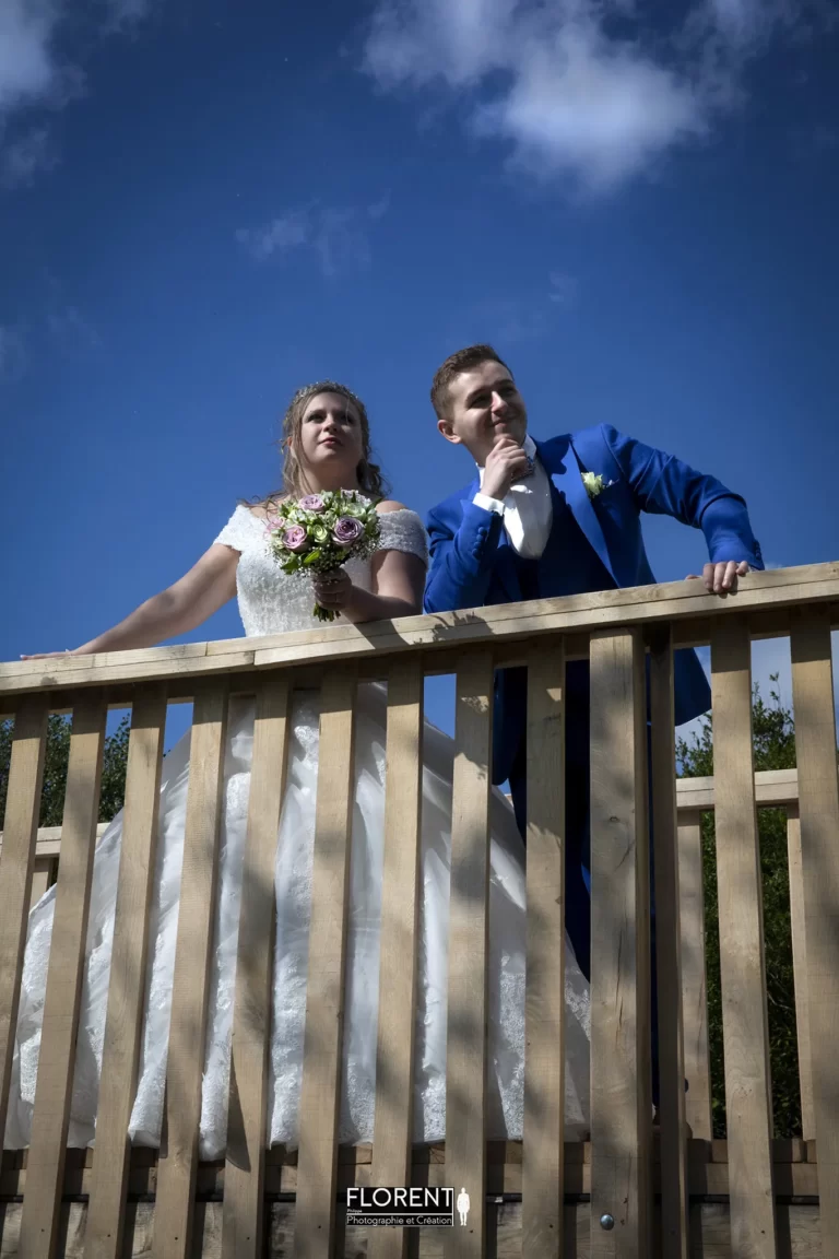 mariage boulogne sur mer scene mariés magique sur un pont florent photographe boulogne sur mer lille le touquet paris calais saint omer le touquet